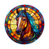 Horse Circular Glass Suncatcher Worktop Saver